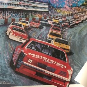 Robt Neimann NASCAR Litograph